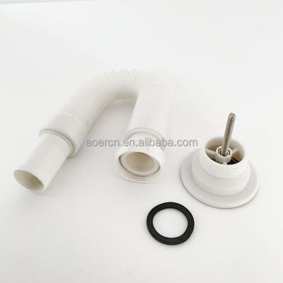 China Modern factory direct grading drainer plastic pipe bathroom sink drain drain flexible plastic flexible tubing waste drain for sale