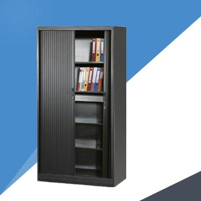 China Black Color ISO9001 0.15 CBM Tambour Filing Cabinet for sale