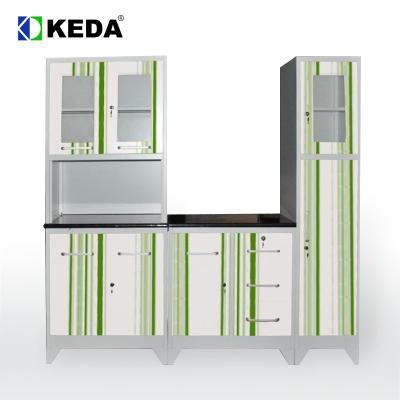 China 0.38 CBM Depth 430mm Kitchen Steel Kitchen Cabinet for sale