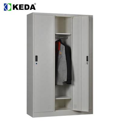 China 1200mm Wide 0.194 CBM Metal Wardrobe Cabinet for sale