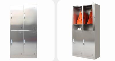 China 304 Stainless Steel Locker 6 Door Storage Cabinet Height 185cm for sale