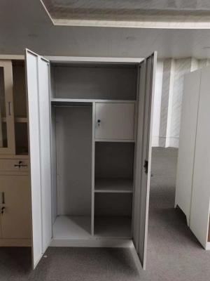 China Customized 2 Door Wardrobe Steel Filing Cabinet File Cupboard For Office for sale