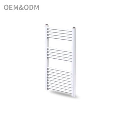 China OEM Traditional Service Hot Water Heating Towel Rail Heater Element Rack Towel Heater Steel Black for sale