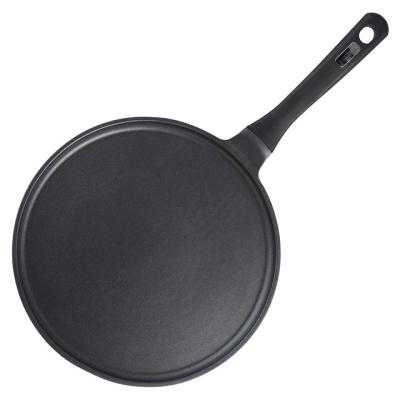 China Durable feature eco-friendly aluminum crepe fry pan tawa pan pancake round non-stick griddle with induction bottom for sale