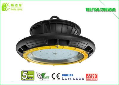 China A baía alta conduzida impermeável do IP 65 ilumina a iluminação alta fluorescente da baía do estilo do UFO à venda