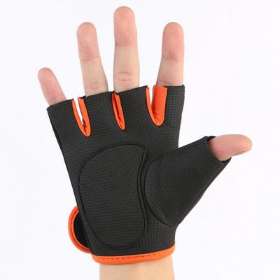 China Men's Unisex Fitness Weightlifting Gloves with Flexible Cushioned Leather Palm (Pairs) for sale