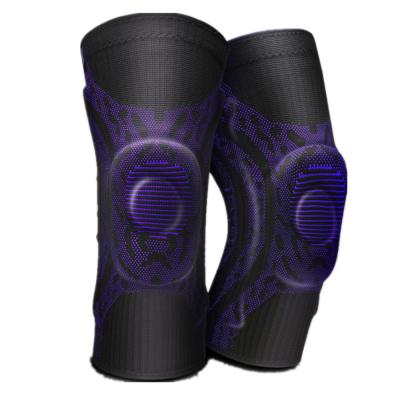 China Professional Wholesale Adult Knee Sleeve Knee Brace Support with Patella Gel Pads and Lateral Stabilizers for sale