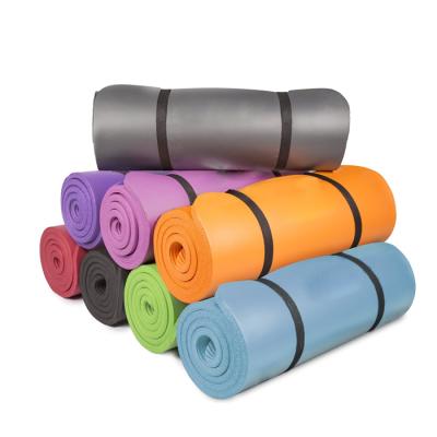 China Wholesale NBR Yoga Mats Bag Eco Friendly Non Slip Sports Mat With Logo for sale