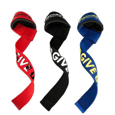 China Amazon Hot Selling Heavy Lifting Upper Wrist Support Straps Wrist Straps With Cushioned Wrist for sale