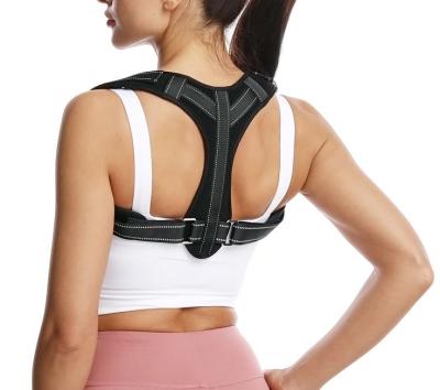 China Breathable.posture corrector New Design Adjustable Back Brace Shoulder Lumbar Support Upper Posture Corrector for Neck Back and Shoulder Pain Relief for sale