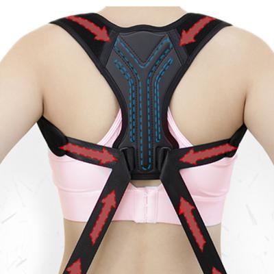 China Hot Selling Adjustable/Detachable Women Men Support Brace Belt Humpback Posture Support Strap Shoulder Corrector Correction for sale