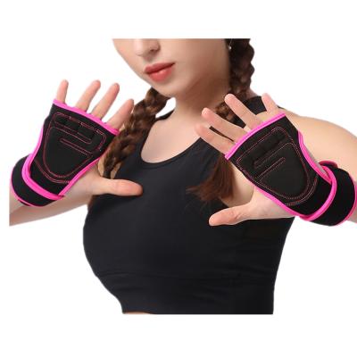 China Custom Gym Sprot Fitness Workout Gloves With Wrist Wraps Anti-Slip Weightlifting Glove For Bodybuilding Exercising for sale