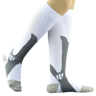 China Breathable High Quality Custom Knee High 20-30mmhg Women Men Cycling Athletic Compression Socks Wholesale for sale