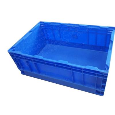 China Custom blue folding plastic box anti-static plastic frame turnover box non-toxic factory for sale