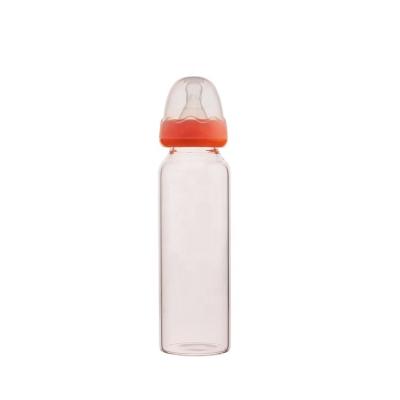 China Factory Price BPA Free 8OZ Eco - Friendly Glass Water Bottle Feeding Supplies For Baby for sale