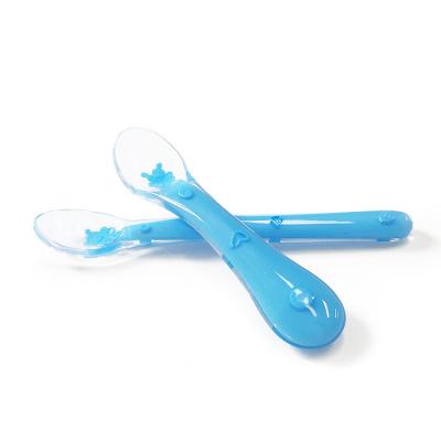 China 100% BPA Free Food Grade Silicone Baby Feeding Spoons For Kids High Quality Silicone Baby Training Spoon for sale