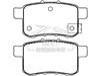 China Materiales duraderos Nissan Car Brake Pad Set para el Nissan Bluebird No ZK-22008 en venta