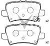 China Volkswagen Modelle Kompatibilität 10 mm Dicke VW Bremspad-Kit für ein reibungsloses Bremsen zu verkaufen