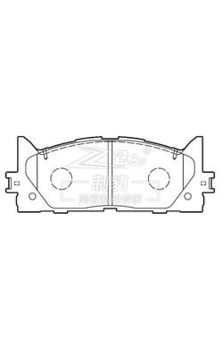 China Toyota Camry 2.0L/2.4L Keramik Toyota Camry Vorderbremsen Ersatz D1293/D1222 04465-06080 zu verkaufen