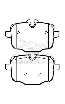 China F18/530/535 Bmw 5 serie remkussels Keramische D1469/D1850 34216775346 Achterkant Te koop