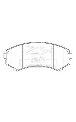 中国 ZK-26008 Ceramic Brake Pads Best OE Replacement for Vehicle 販売のため