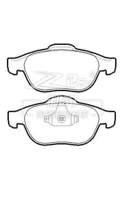 中国 Front And Rear Disc Brake Pad Set for Automotive Replacement 8.5 X 5.5 X 2.5 Inches 販売のため