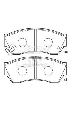 中国 Fmsi D451 Disc Brake Pad Set 8.5 X 5.5 X 2.5 Inches OE Replacement 販売のため