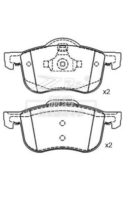 China Ceramic D794 volvo s80 brake pad replacement 272401 ATE Braking System for sale