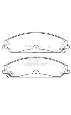 中国 Front And Rear Disc Brake Pad Set ZK-26008 with Silent Design and Chamfer Design 販売のため