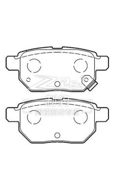 Chine D1354 Plaquettes de frein de Toyota Corolla en céramique, 04466-12130 Plaquettes de frein arrière à vendre