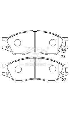 Cina Nissan Almera B15/N16 Pad di freno in ceramica AKB Sistema di frenatura 41060-6N091 in vendita