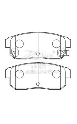 Cina Nissan CEFIRO A33 Pad di freno posteriori in ceramica D900, 44060-4U092 in vendita