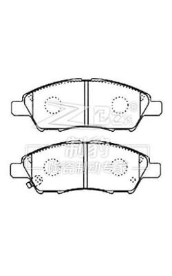 China Nissan Pulsar / Tiida Ceramic Brake Pad D1592 , D1060-ED500 Rear Brake Pad Replacement for sale