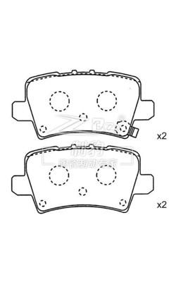 China Honda 12th Generation Civic IX Ceramic Honda Brake Pad D2010, 43022-SMG-E01 Rear for sale