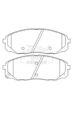 中国 Chamfer Design Brake Pad Tool 8.5 X 5.5 X 2.5 Inches For Smooth Performance 販売のため