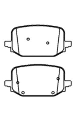 China 2020 Ford Explorer Brake Pads D2232 , L1MZ2200C Rear Brake Pad Replacement for sale