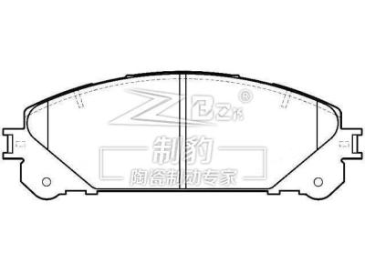 China 04465-35290 Toyota Parche de freno cerámico para posiciones delanteras y traseras en venta