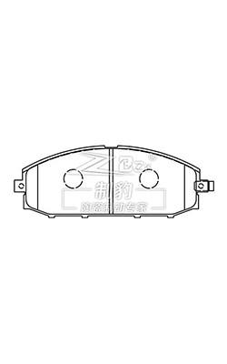 China Nissan Patrol Y61 Ceramic Brake Pads D1958 , 41060-VB290 nissan brake pad for sale