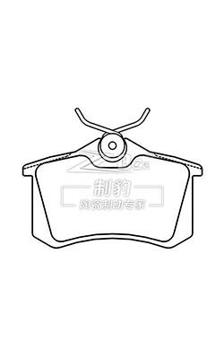 China Volkswagen Passat  B5 TRW Ceramic Brake Pad D340 1H0698451E for sale