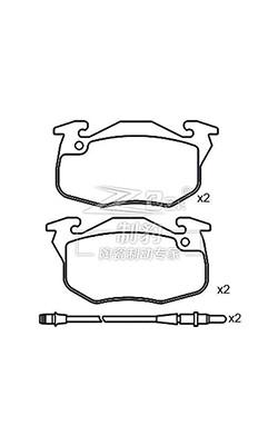 China Citroën Fukang 1.36,Ceramische remkussing,D371,77 01 201 542,F Te koop