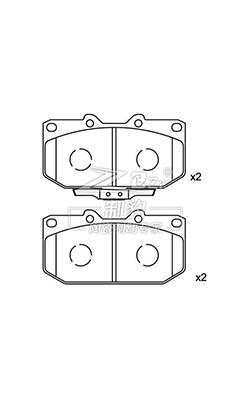 China Mitsubishi Impreza, Ceramic Brake Pad,D460,41060-37P91,F Te koop