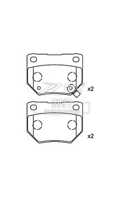 China Mitsubishi Impreza, Keramik-Bremsplatte, D461,44060-04U86,R zu verkaufen