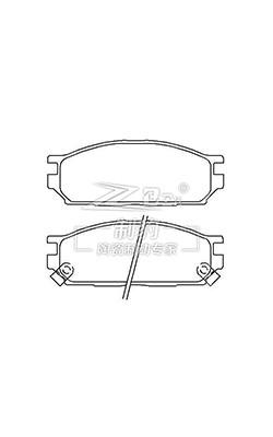 Cina Mitsubishi Lioncel, Ceramic Brake Pad, D534, MB699577, F in vendita