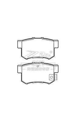 China Honda 2.0 Keramik-Bremsplatten D537, 43022-SG0-G01 Hinterbremsplatten zu verkaufen