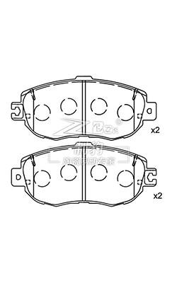 China Lexus LS400 UCF 10/20 Lexus Bremsplatte D564, 43022-ST3-E00 Vorderbremsplatten aus Keramik zu verkaufen