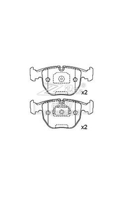 China 34116761252 Bmw X5 Reemplazo de la almohadilla del freno delantero BMW X5/740 D681 en venta