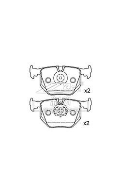 China BMW X5/740 Keramik Bmw X5 Vorderbremsbeläge D683, 34216761250 zu verkaufen