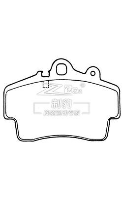 China Porsche BOXSTER Ceramic Brake Pad D737 , 98635193915 front ceramic pads for sale