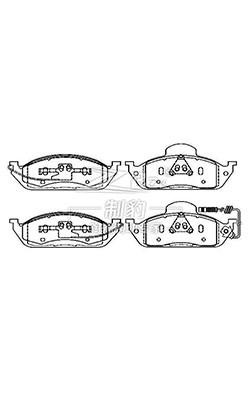 China Ceramic 1634200320 Mercedes Benz Brake Pad Mercedes-Benz W163 for sale