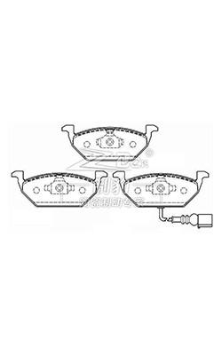 China Volkswagen Bora D768(A) 1J0698151G ATE Parrilla de freno de cerámica delantera en venta